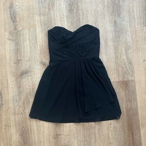 Elegant Black Strapless Dress